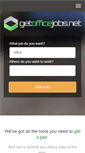 Mobile Screenshot of getofficejobs.net